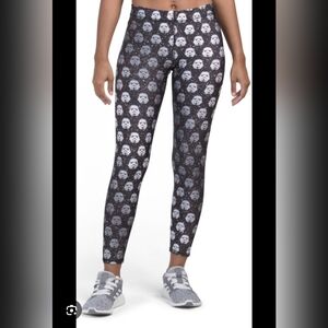 Terez Star Wars Black and White Stormtrooper Pattern Leggings, Small